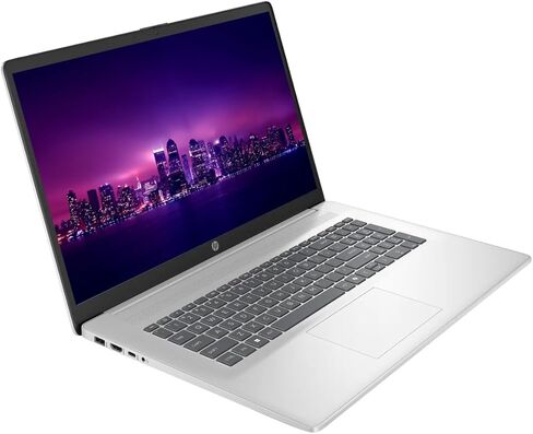 كمبيوتر محمول HP بشاشة تعمل باللمس مقاس 17.3 بوصة، وذاكرة وصول عشوائي 16 جيجابايت وتخزين 1 تيرابايت (512 جيجابايت SSD + مجموعة قاعدة إرساء 512 جيجابايت)، AMD Ryzen 5 7430U (حتى 4.3 جيجا هرتز)، Windows 11، لوحة مفاتيح رقمية، سماعات SageNova، فضي in Kuwait