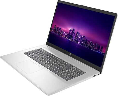 كمبيوتر محمول HP بشاشة تعمل باللمس مقاس 17.3 بوصة، وذاكرة وصول عشوائي 16 جيجابايت وتخزين 1 تيرابايت (512 جيجابايت SSD + مجموعة قاعدة إرساء 512 جيجابايت)، AMD Ryzen 5 7430U (حتى 4.3 جيجا هرتز)، Windows 11، لوحة مفاتيح رقمية، سماعات SageNova، فضي in Kuwait
