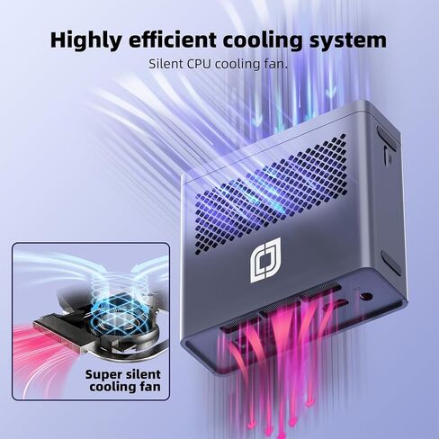 jumper Mini PC, 16GB RAM 1024GB SSD, Mini Computers Quad-Core Intel N100(Up to 3.4GHz), Mini Gaming PC with 4K UHD Graphics, WiFi 6/2.4G+5G WiFi, BT 5.0, Dual HDMl, Cooling System, Windows 11 PC. in Kuwait