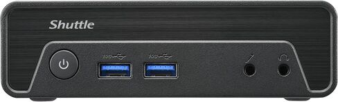 Shuttle XPC NE10N Nano PC، بدون مروحة، وحدة المعالجة المركزية N100، ذاكرة الوصول العشوائي 8 جيجابايت، 250 جيجابايت SSD، وحدة المعالجة المركزية رباعية النواة 3.4 جيجا هرتز، شاشة مزدوجة، LAN، WiFi+BT، Win 11 Pro (8 جيجابايت رام + 250 جيجابايت SSD) in Kuwait