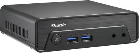 Shuttle XPC NE10N Nano PC، بدون مروحة، وحدة المعالجة المركزية N100، ذاكرة الوصول العشوائي 8 جيجابايت، 250 جيجابايت SSD، وحدة المعالجة المركزية رباعية النواة 3.4 جيجا هرتز، شاشة مزدوجة، LAN، WiFi+BT، Win 11 Pro (8 جيجابايت رام + 250 جيجابايت SSD) in Kuwait