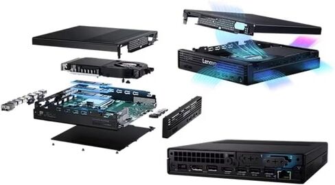 Lenovo ThinkCentre M90q Gen 6-13ACCTO1WWUS1- Desktop Computer - Intel Core Ultra 5 235T-32 GB -512GB PCIE - Tiny - Black in Kuwait