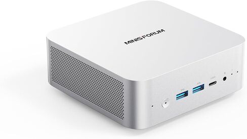 كمبيوتر MINIFORUM AI Mini PC M1 Pro-125H مع معالج Intel Core Ultra 5 125H (14C/18T، حتى 4.5 جيجاهرتز)، 32 جيجابايت DDR5، 1 تيرابايت PCIe4.0 SSD، شاشة ثلاثية مع HDMI 2.1/USB4/DP، 5X منافذ USB، WiFi 7، BT5.4 in Kuwait