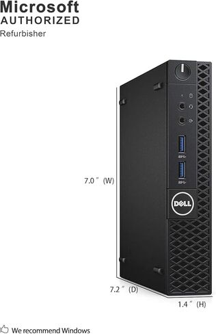 Dell OptiPlex 3060 Mini Desktop, Windows 11 Pro Micro PC Computer, Intel Core i5-8500T, 256GB SSD, 8GB RAM, WiFi, Bluetooth, LAN/RJ-45 (Renewed) in Kuwait