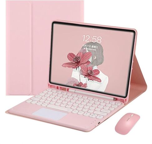 حافظة IVY Combo المغناطيسية التي تعمل باللمس لجهاز iPad Pro 10.5 بوصة 2017 / Air 3rd Generation 2019 مع غطاء لوحة المفاتيح والماوس لجهاز iPad Air 3rd Gen/Pro 10.5 بوصة - أسود in Kuwait