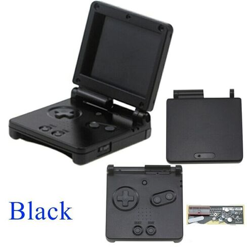 NATEFEMIN Black Full Housing Case Replacement Shell For Nintendo For GBA For SP Replacement Parts US in Kuwait