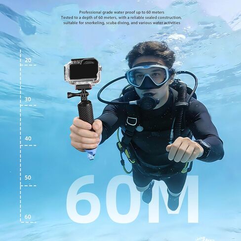 Fabater S Osmo Action 6, 60M Water Proof Case, Underwater Housing with Anti Fog Lens and for S Action 6 Camera Accessories in Kuwait
