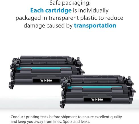 148A Toner Cartridges Black 2-Pack (with Chip) Compatible Replacement for HP 148A W1480A 148X W1480X Work for LaserJet Pro 4001dw 4001dn 4001n MFP 4101fdw 4101fdn Printer Ink in Kuwait