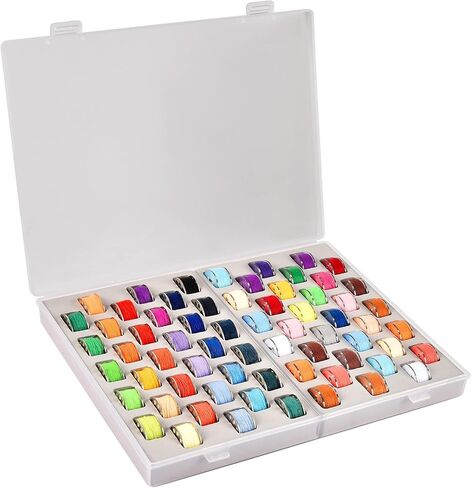 Bobbin Holder Case - 66 Pcs Bobbins Thread Storage Organizer Compatible with Brother/for Singer/for Janome/for Babylock/for Juki Sewing Machine and Embroidery (Box Only) in Saudi Arabia