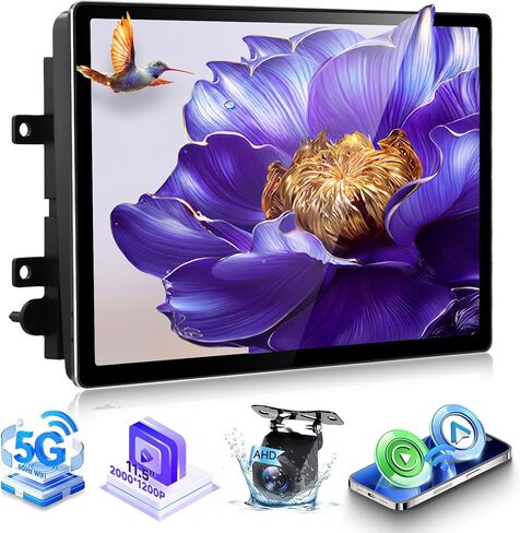 11.5" 2000 * 1200P Incell Touchscreen 4 Core 4+64G Radio for Ford F150 2004-2008 with 5G WiFi,F150 Car Radio Stereo with DSP/EQ Wireless Carplay Android Auto BT Type-C GPS FM SWC Backup Camera in Kuwait