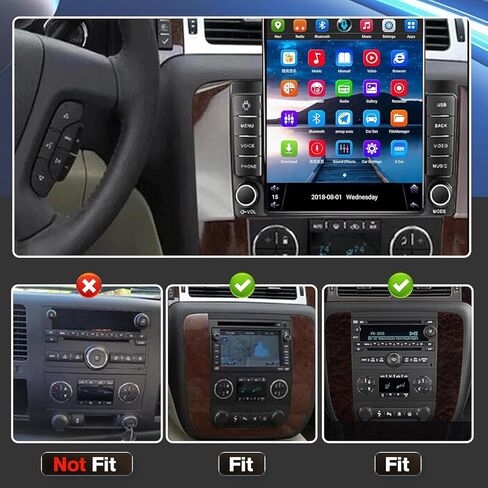 راديو سيارة 9.7 بوصة لسيارة Chevy Avalanche 2007 2008 2009 2010 2011 2012 2013، [4+64G ROM] راديو بشاشة تعمل باللمس Android 13 مع Carplay لاسلكي Android Auto GPS Bluetooth WiFi SWC FM RDS Mirror Link Backup Camera in Kuwait