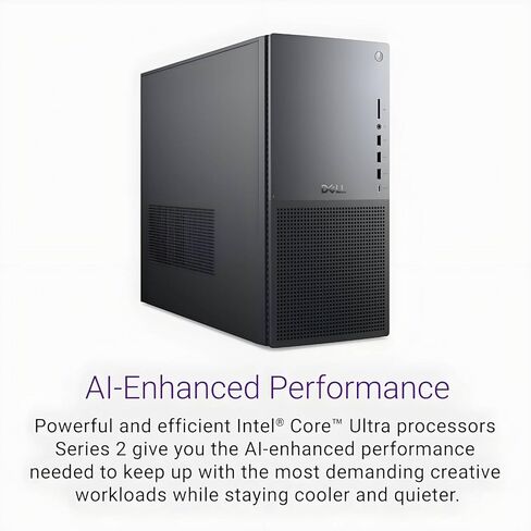 كمبيوتر مكتبي للأعمال Dell EBT1250 Tower Plus - Intel Ultra 7-265K، (20 نواة، 20 خيط)، ذاكرة وصول عشوائي DDR5 سعة 64 جيجابايت، محرك أقراص PCIe SSD سعة 8 تيرابايت + محرك أقراص ثابتة سعة 2 تيرابايت ومحرك أقراص SSD محمول سعة 512 جيجابايت، دعم شاشة 4K، قارئ ب in Kuwait