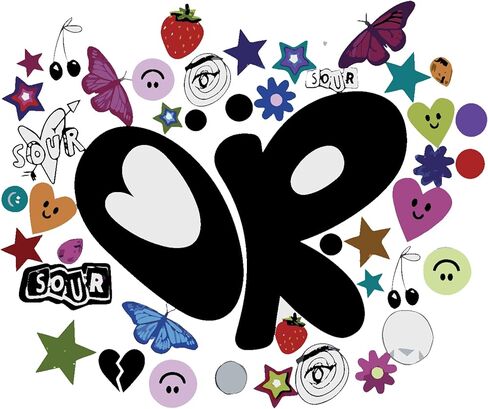 Trendy Music Vinyl Sticker – Aesthetic Waterproof Decal for Laptops Water Bottles Cars Phone Cases & More in Kuwait