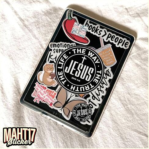 (3Pcs-2") Jesus The Way The Truth Sticker Inspirational Christian Faith Religious Bible Verse Waterproof Die-Cut Vinyl Sticker for Kindle, Laptop, Water Bottles, Phone Decal Gifts 2 Inches in Kuwait