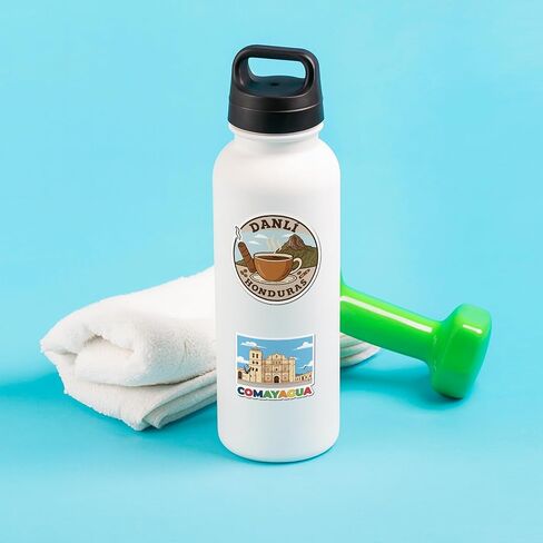 Roatan Honduras Stickers 43 Pack - Honduras Souvenir Stickers for Water Bottle & Laptop | Matte Vinyl Honduras Gifts - Bay Islands, Baleadas, Catracho, Copan, Honduras Flag Decals in Kuwait