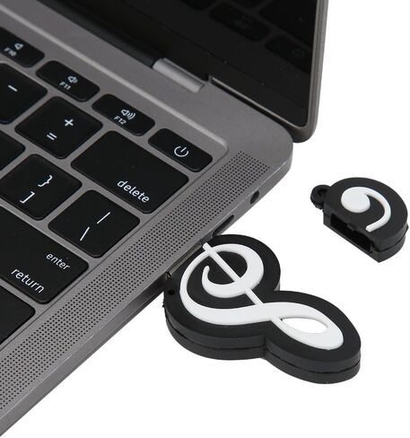 محرك أقراص فلاش USB 2.0 سعة 16 جيجابايت - قرص U بتصميم مذكرة موسيقية جديدة لتخزين البيانات ونقلها، والتوصيل والتشغيل لنظام التشغيل Windows والأنظمة الأخرى in Kuwait