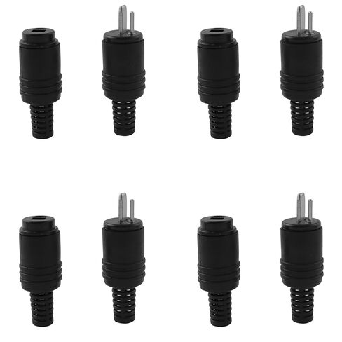LQ Industrial 8PCS No Soldering Old Amplifier Audio Din Plug 2 Pole Speaker Cable Plugs Male Female 4pcs Each for Speaker Cable Connector Equipment in Kuwait