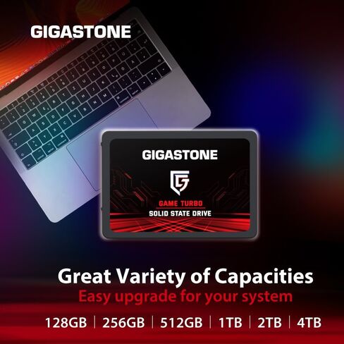 Gigastone Game Turbo SSD 512 جيجابايت (3 حزم) ما يصل إلى 550 ميجابايت/ثانية مع التخزين المؤقت SLC للألعاب/الكمبيوتر الشخصي/سطح المكتب/الكمبيوتر المحمول SSD ضمان 5 سنوات 2.5 بوصة محرك أقراص داخلي SATA محركات أقراص الحالة الصلبة 2.5 بوصة قرص SATA 3.0 in Kuwait