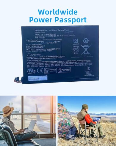بطارية 35Wh MLP3383115-2P (7-Pin) 9220mAh بديلة لـ HP Pavilion X2 10-J000ND 10-J001NF 10-K020LA Series 789609-001 784413-001 MLP3383115 L83-4938-588-01-4 6027B0129601 الأداء العالي in Kuwait