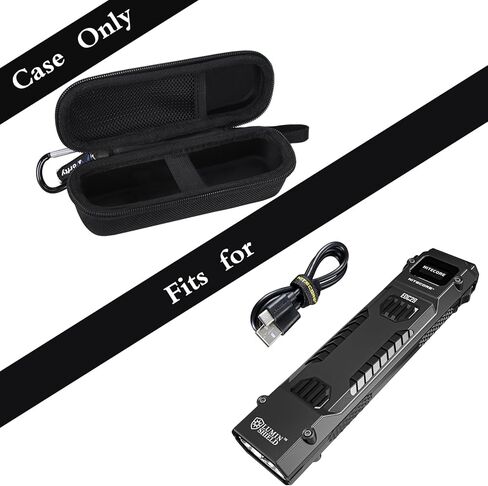 Case for Nitecore EDC29/ EDC23 EDC Tactical Flashlight - Hard Travel Carrying Storage Box (Black) in Saudi Arabia
