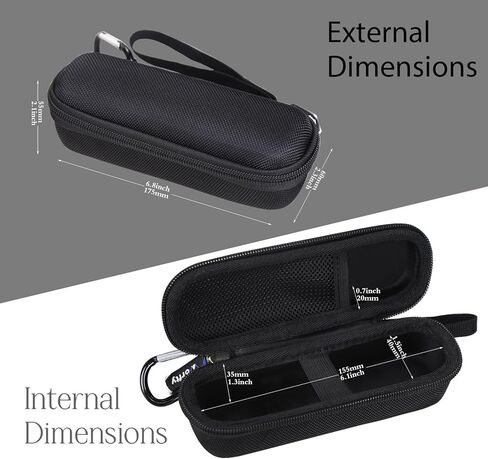 Case for Nitecore EDC29/ EDC23 EDC Tactical Flashlight - Hard Travel Carrying Storage Box (Black) in Saudi Arabia