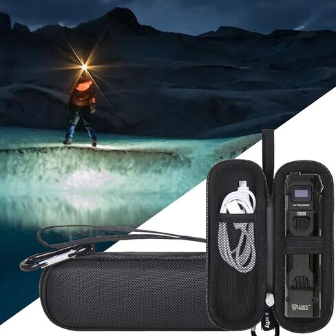 Case for Nitecore EDC29/ EDC23 EDC Tactical Flashlight - Hard Travel Carrying Storage Box (Black) in Kuwait