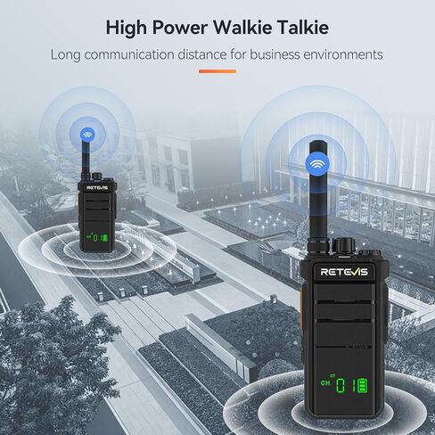 Retevis RB26H Walkie Talkies Bulk Size with Earpiece,Business Two-Way Radios Long Range,21-Hours Rechargeable,Hidden Display,NOAA,USB-C,GMRS Repeater Capable,2 Way Radio for Warehouse Retail(20 Pack) in Kuwait