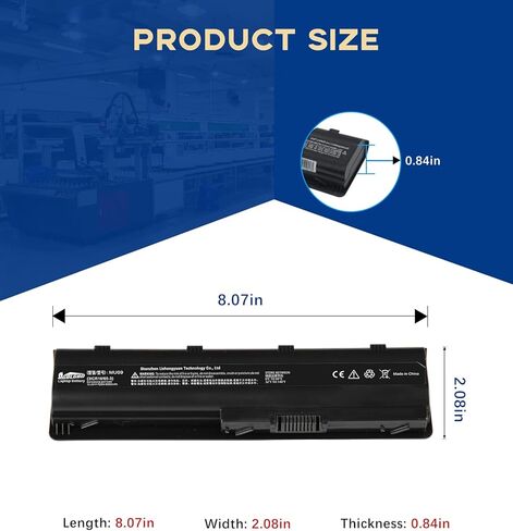 استبدال بطارية MU09 لسلسلة HP Presario CQ CQ32 CQ42 CQ43 CQ56، بطارية ليثيوم أيون قابلة لإعادة الشحن 6600 مللي أمبير في الساعة، متوافقة مع MU06 NBP6A175 586006-361 in Kuwait
