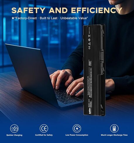 استبدال بطارية MU09 لسلسلة HP Presario CQ CQ32 CQ42 CQ43 CQ56، بطارية ليثيوم أيون قابلة لإعادة الشحن 6600 مللي أمبير في الساعة، متوافقة مع MU06 NBP6A175 586006-361 in Kuwait