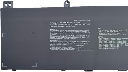 C32N2022 Replacement Battery Compatible with Asus ZenBook Pro 15 OLED UM535Q UM535QE UM535QE-KJ196W VivoBook Pro 16X OLED M7600 M7600QA M7600QC N7600 N7600PC N7600ZE Series 0B200-04040000 11.55V 96Wh in Kuwait
