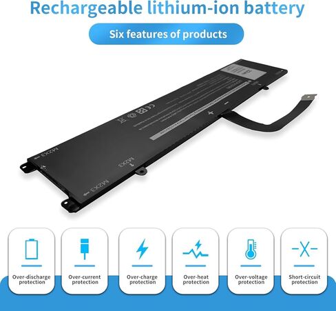 FTD6M 06HHW5 6HHW5 استبدال بطارية الكمبيوتر المحمول لسلسلة لوحة المفاتيح Dell Latitude 7285 2 في 1 (7.6V 22Wh) in Kuwait