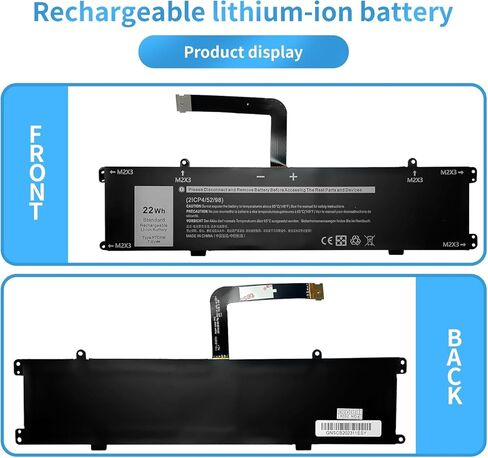 FTD6M 06HHW5 6HHW5 استبدال بطارية الكمبيوتر المحمول لسلسلة لوحة المفاتيح Dell Latitude 7285 2 في 1 (7.6V 22Wh) in Kuwait