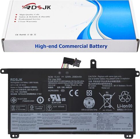 01AV493 00UR890 00UR891 00UR892 SB10L8412 بطارية الكمبيوتر المحمول لينوفو ثينك باد T570 T580 P51S P52S نوع 20H9 20HA 20HC 20JX 20JW 20JY 20L9 20LA 20LB 20LC Series SB10L84123 SB10L84122 SB10L84121 32 وات في الساعة in Kuwait
