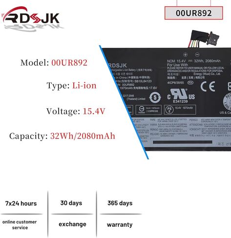 01AV493 00UR890 00UR891 00UR892 SB10L8412 بطارية الكمبيوتر المحمول لينوفو ثينك باد T570 T580 P51S P52S نوع 20H9 20HA 20HC 20JX 20JW 20JY 20L9 20LA 20LB 20LC Series SB10L84123 SB10L84122 SB10L84121 32 وات في الساعة in Kuwait