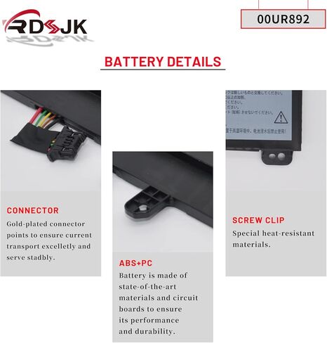 01AV493 00UR890 00UR891 00UR892 SB10L8412 بطارية الكمبيوتر المحمول لينوفو ثينك باد T570 T580 P51S P52S نوع 20H9 20HA 20HC 20JX 20JW 20JY 20L9 20LA 20LB 20LC Series SB10L84123 SB10L84122 SB10L84121 32 وات في الساعة in Kuwait