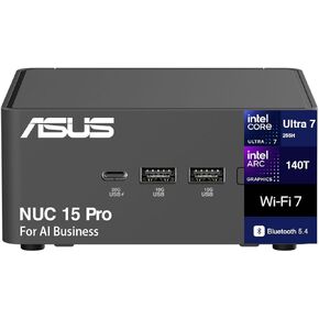 سطح المكتب المخصص Velztorm، الذي تم إنشاؤه باستخدام ASUS NUC 15 Pro AI Business Mini PC (Intel Ultra 7-255H، Intel Arc 140T، WiFi 7، BT 5.4، الوصول إلى الهيكل بدون أدوات، RJ-45، Win11Pro) (ذاكرة الوصول العشوائي والتخزين المخصصة) in Kuwait