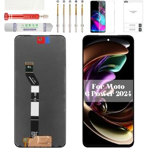 شاشة Moto G Power 2024 لهاتف Motorola Moto G Power 5g 2024 شاشة LCD لهاتف Moto G Power 2024 محول رقمي لشاشة تعمل باللمس XT2415 XT2415-1 XT2415V XT2415-5 أسود (بدون إطار) in Kuwait