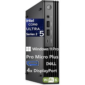 Dell Micro Mini Desktop, Next Gen OptiPlex 7000 7020 MFF, AI Copilot+ PC, Intel Ultra 5 235 (13 Tops NPU, 14 cores), 16GB DDR5, 512GB SSD, 3X DP, Bluetooth, WiFi 6, Windows 11 Pro (Renewed) in Kuwait