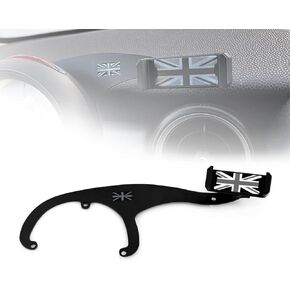 حامل الهاتف المحمول للسيارة Mini Cooper R55 Clubman R56 Hatchback R57 R58 R59 2006-2015 متوافق مع حامل الهاتف 63-88 مم مع مشبك قابل للدوران (رمادي) in Kuwait