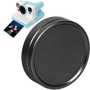 Lens Cap Compatible with Now 3rd Gen/Now+ 2nd 3rd Instant Camera, Aluminum Alloy Camera Lens Protector with Inner Cushioning, Snap-On Lens Shield for Everyday Carry (Black) (Black) in Saudi Arabia