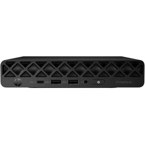 كمبيوتر مكتبي صغير HP EliteDesk 8 G1a - معالج AMD Ryzen AI 5 340 سداسي النواة - 16 جيجابايت DDR5 SDRAM - 256 جيجابايت PCI Express NVMe SSD - جاك أسود - Windows 11 Pro - Radeon 840M Graphics - Wi-Fi 6E in Kuwait