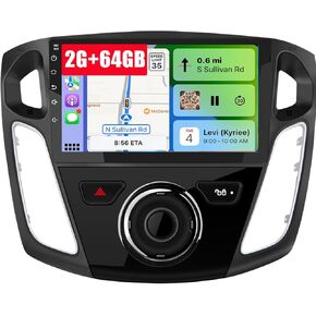 Android 13 Car Radio for Ford Focus 2012-2017, 9 inch GPS Navigation Built in Wireless CarPlay Android Auto Bluetooth WiFi SWC Head Unit Auto FM/AM DSP Wireless Update [2G+64G] in Saudi Arabia