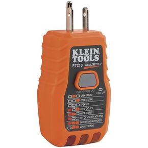 جهاز إرسال بديل لمكتشف قاطع الدائرة ET310TRANS ET310 من Klein Tools، مكتشف قاطع الدائرة الرقمية، جهاز اختبار منفذ GFCI المتكامل in Kuwait