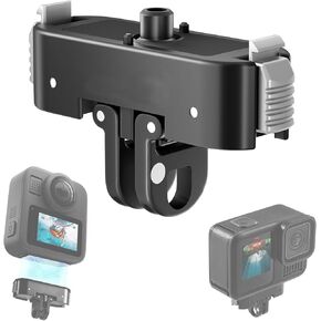 Magnetic Quick Release Adapter Mount for DJI Osmo Action 5 Pro Accessories, Aluminum Alloy Folding 2-Prong Expansion Bracket with 1/4" Threaded Snap-On Metal Base Holder for DJI Osmo 360/Action 4/3 in Kuwait