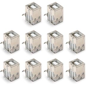 PCB USB Connector Type B Female Jack 4 Pin 90 Degree 10Pcs,WuJuntool in Kuwait