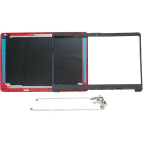 LCD Back Cover Red + Hinge Set + Front Bezel Frame for HP 15-dw0081wm 15-dw0083wm 15-dw1081wm 15-dw1083wm 15-dw 15t-dw M03725-001 L52009-001 L52014-001 in Kuwait
