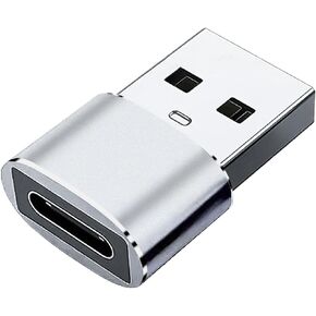 Aluminum Alloy USB 2.0 to Ctype Connector, USB 2.0 Male to Female Adapter for Data Transfer and Charging Charging Converters in Saudi Arabia