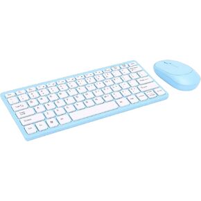 Wireless Keyboard and Mouse Combo, 78 Keys Slim Keyboard with 2.4GHz USB Receiver, Silent Mouse, Quiet Typing, for Desktop, Laptop, Office, Gaming in Kuwait