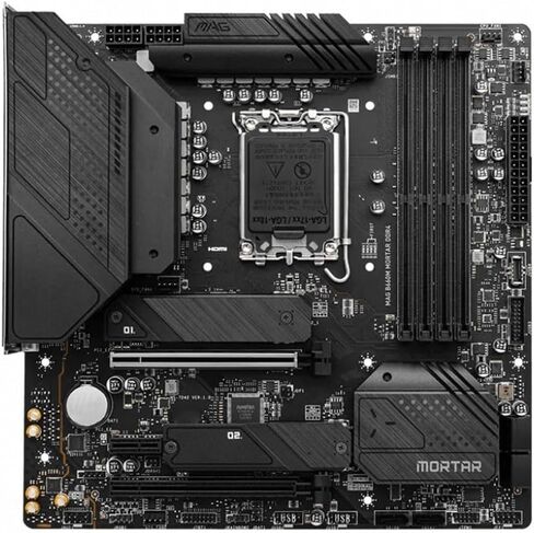 لوحة أم B660 مناسبة لـ MSI MAG B660M Mortar DDR4 LGA 1700 PCI-E 4.0 USB 3.2 تدعم 12 Gen CPU Placa Mae Micro-ATX in Kuwait