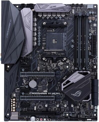 لوحة أم للكمبيوتر الشخصي تناسب ASUS X370 ATX لوحة أم للألعاب ROG Crosshair VI Hero تدعم Ryzen 5 5500 5600G 5600X 5700X 5800X3D CPU DDR4 ARGB USBC M.2 in Kuwait